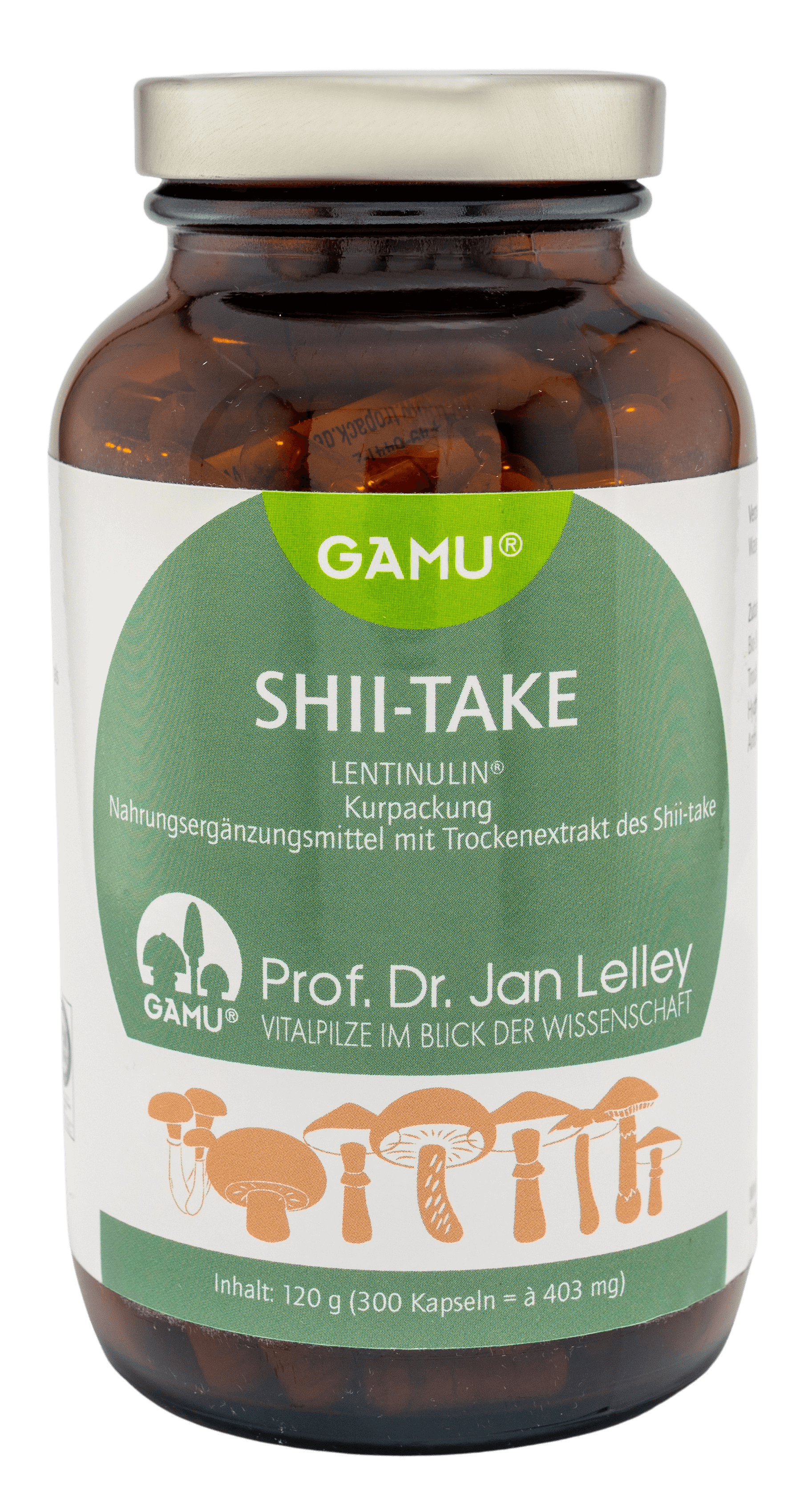Bio Shii-take Pilzextrakt / Lentinula edodes / 300 Kapseln