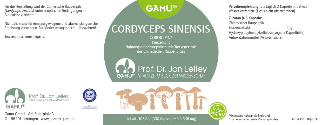 Cordyceps sinensis Extrakt / Chinesischer Raupenpilz