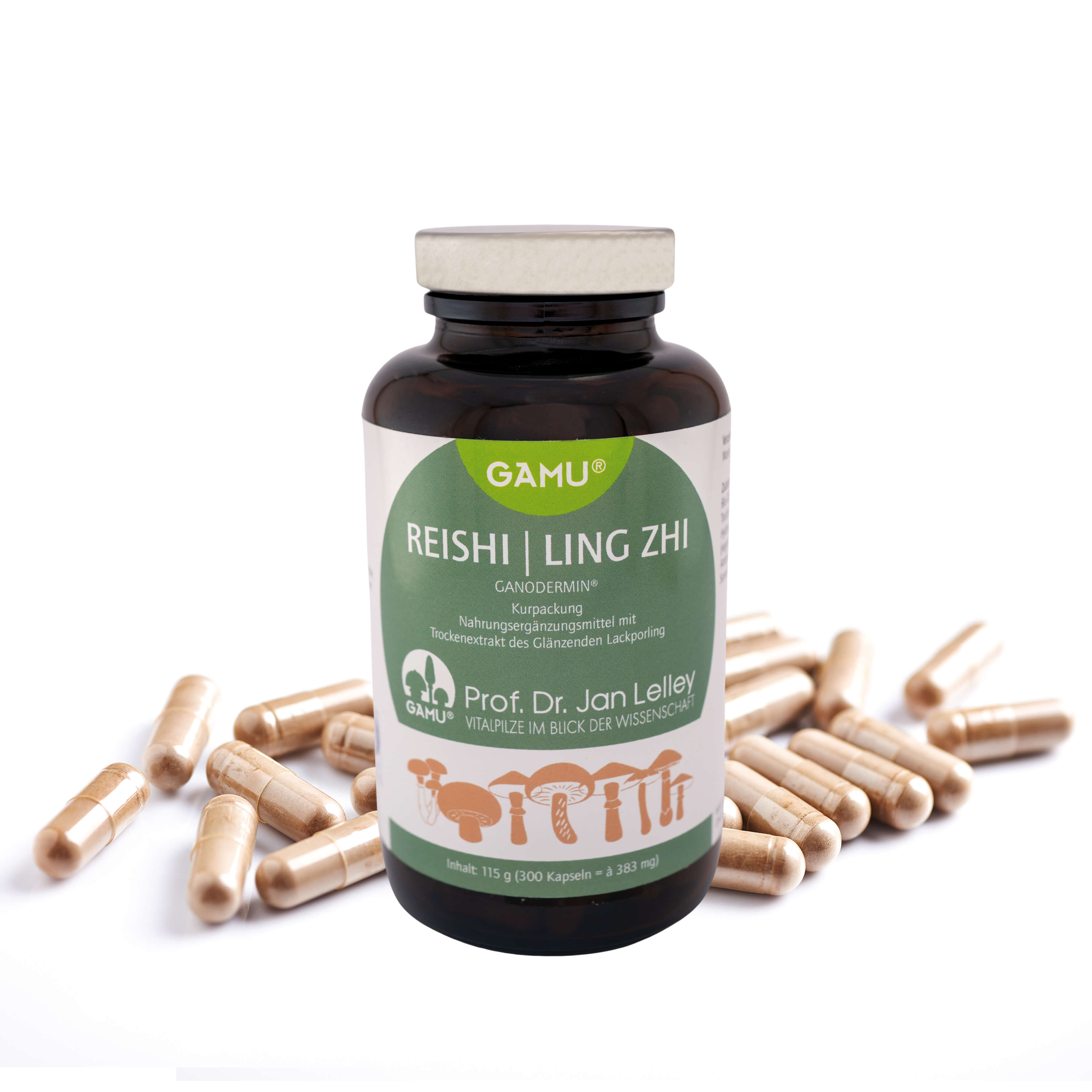 Bio Reishi Pilzextrakt / Ganoderma Lucidium / 300 Kapseln