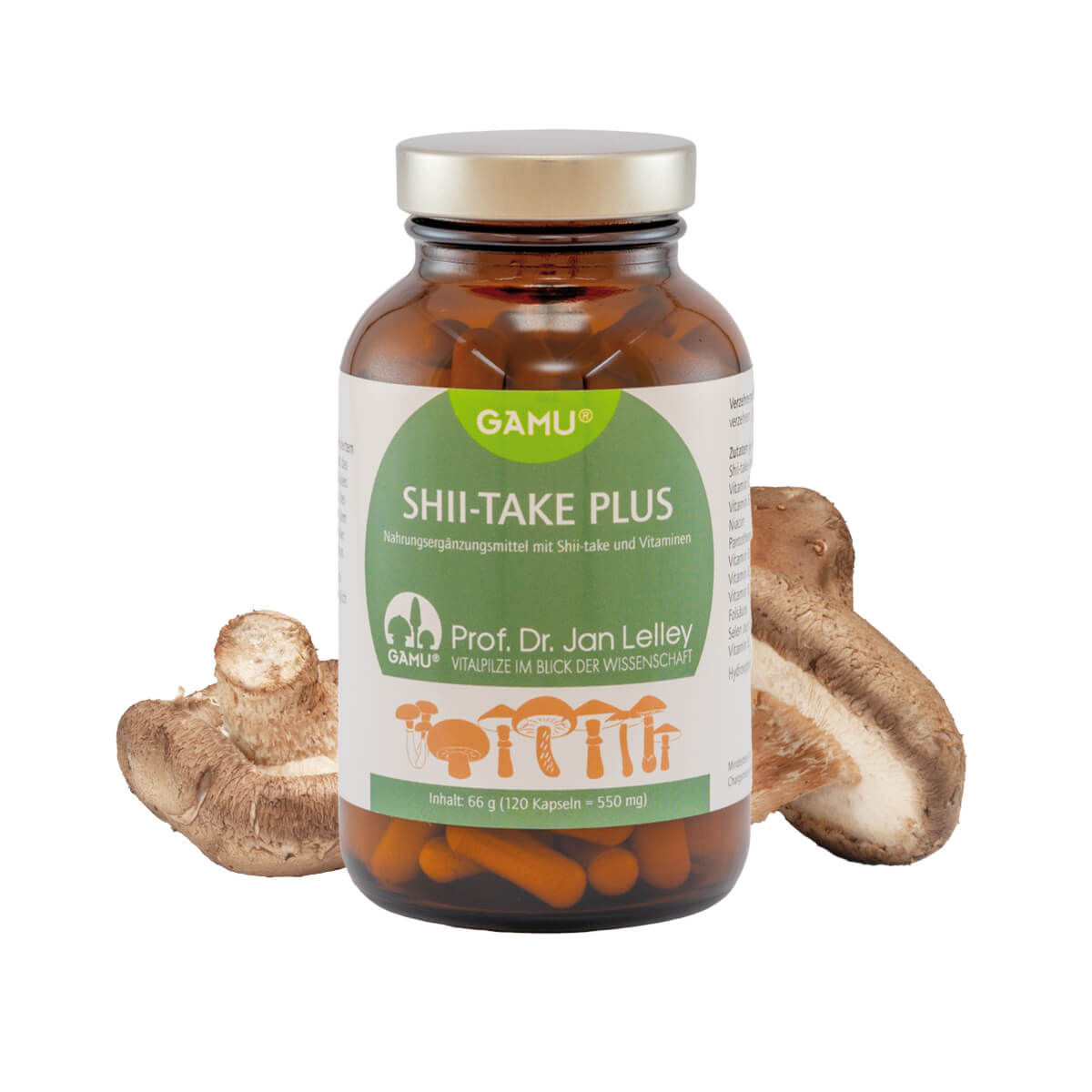 Shii-take plus, 120 Kapseln Nahrungsergänzungsmittel nach Prof. Dr. Lelley